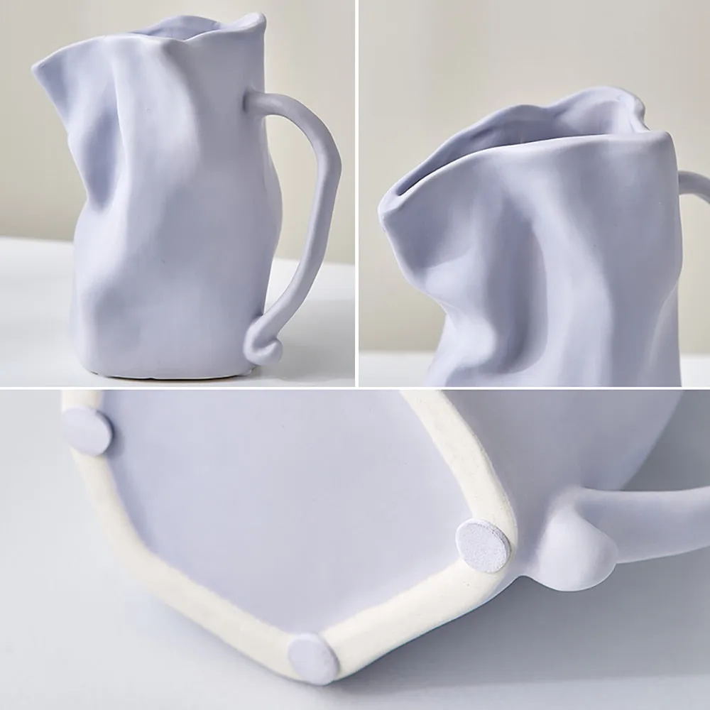 Paper Bag Whimsical Ceramic Vase