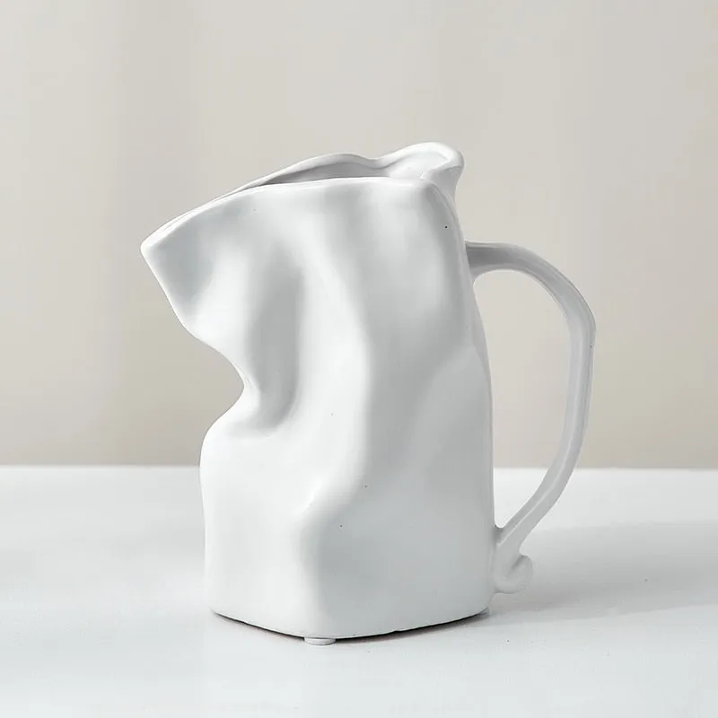 Paper Bag Whimsical Ceramic Vase