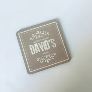 Personalised Individual reserved for .... drinks coaster