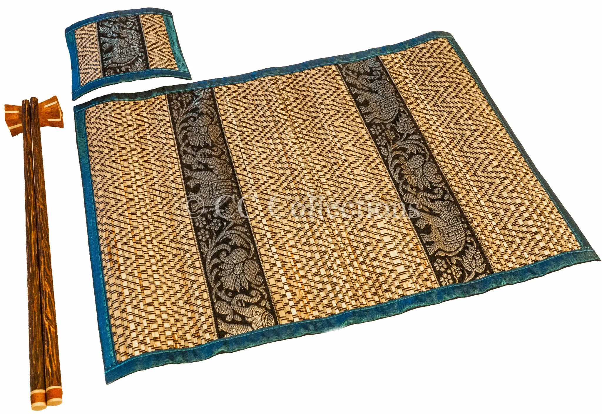 Placemat Chopstick & coasters set of 4