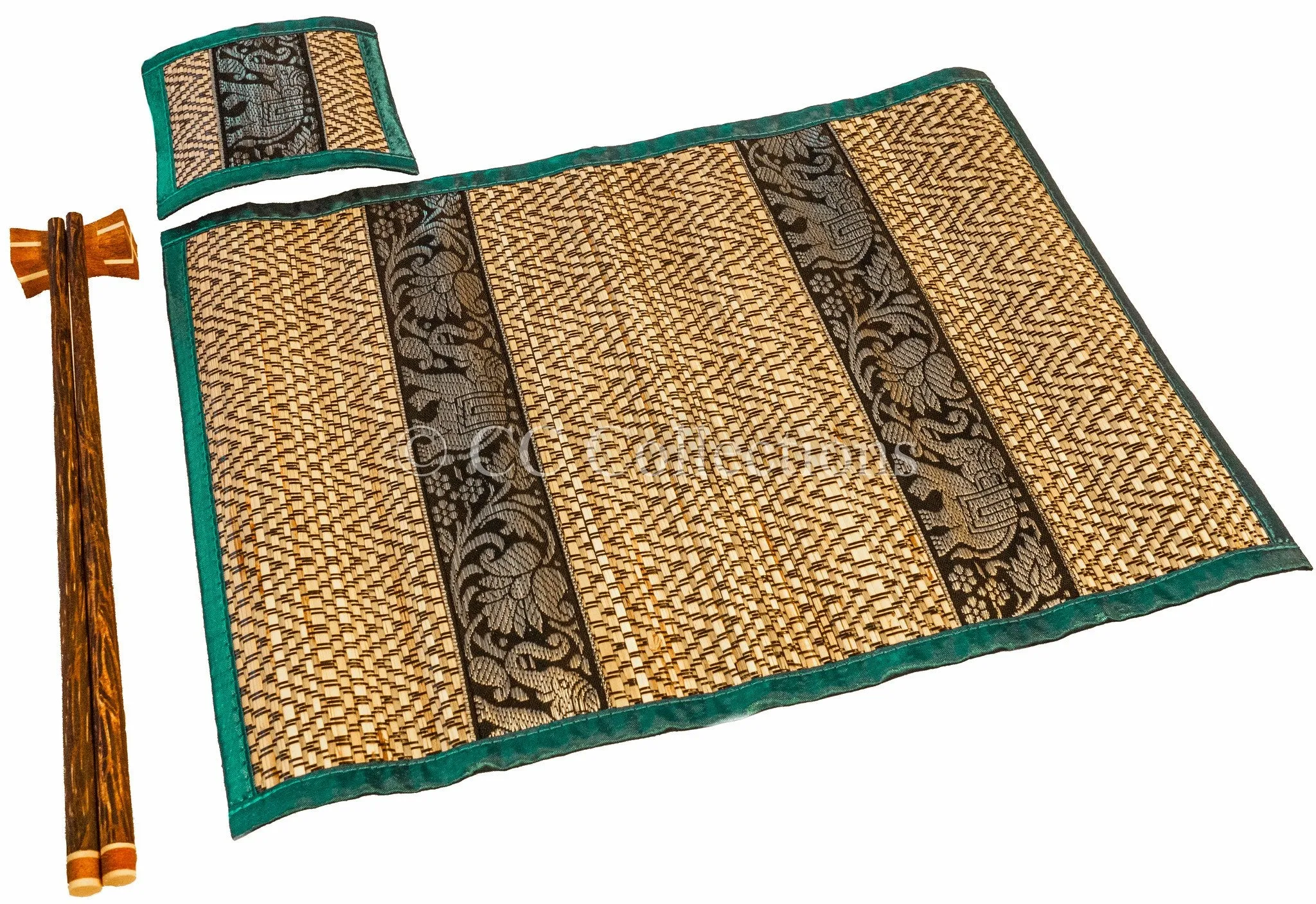 Placemat Chopstick & coasters set of 4