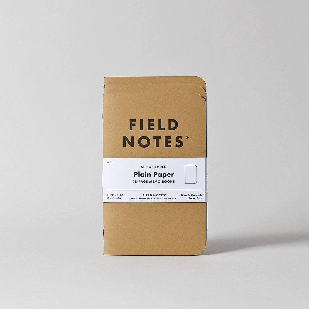 Plain Notebook | 3-Pack (Original Kraft)