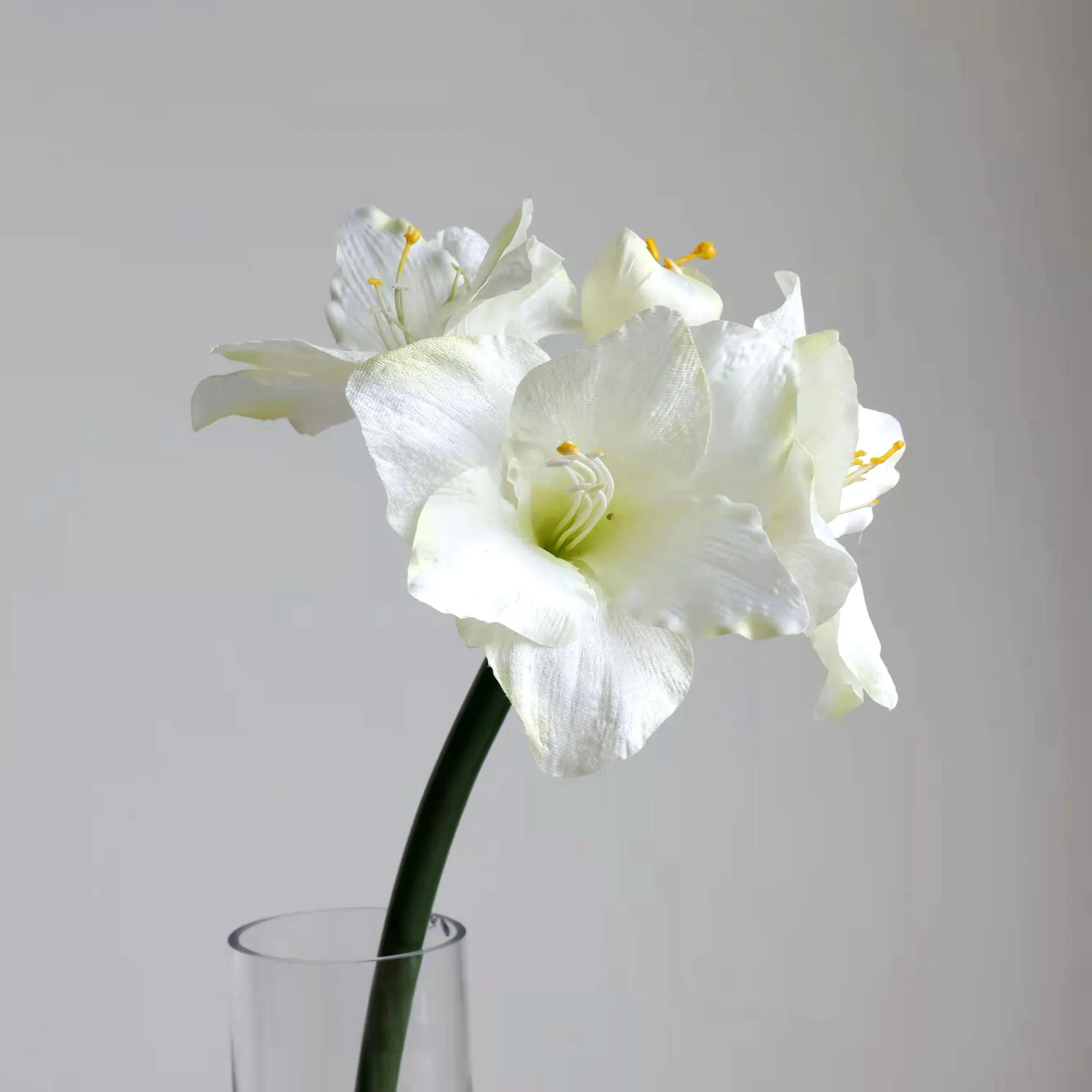 Premium Velvet Amaryllis Stem