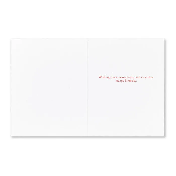 "...One Grows Rich By Marvelous Moments" Birthday Card