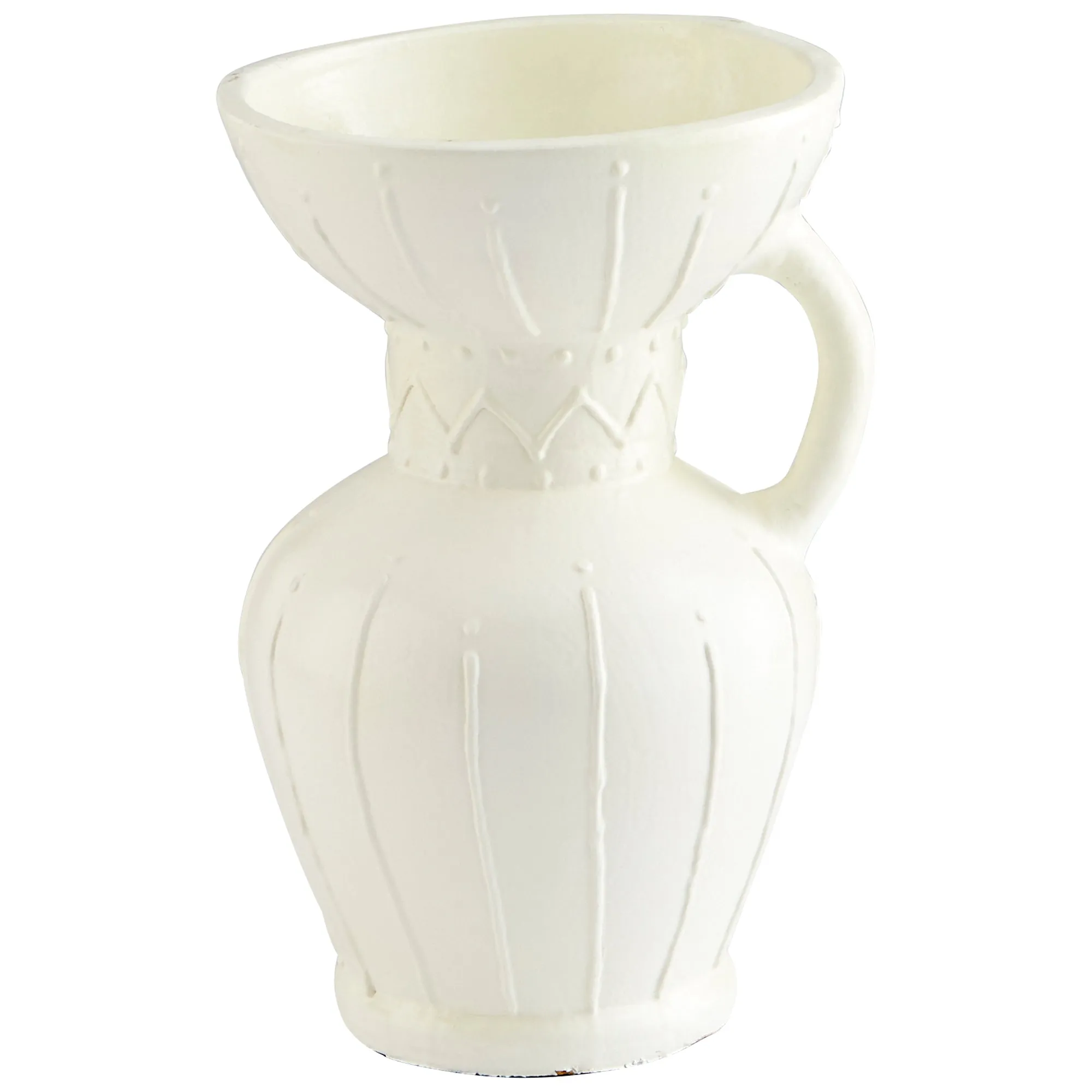 Ravine Vase|White-Medium by Cyan