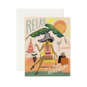 Relax Birthday Card
