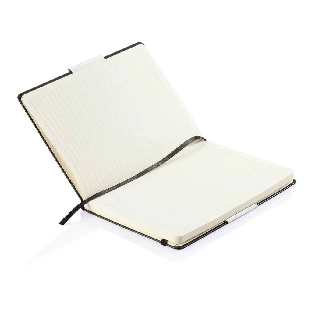 SANTHOME Hard Cover A5 Ruled Notebook - Black