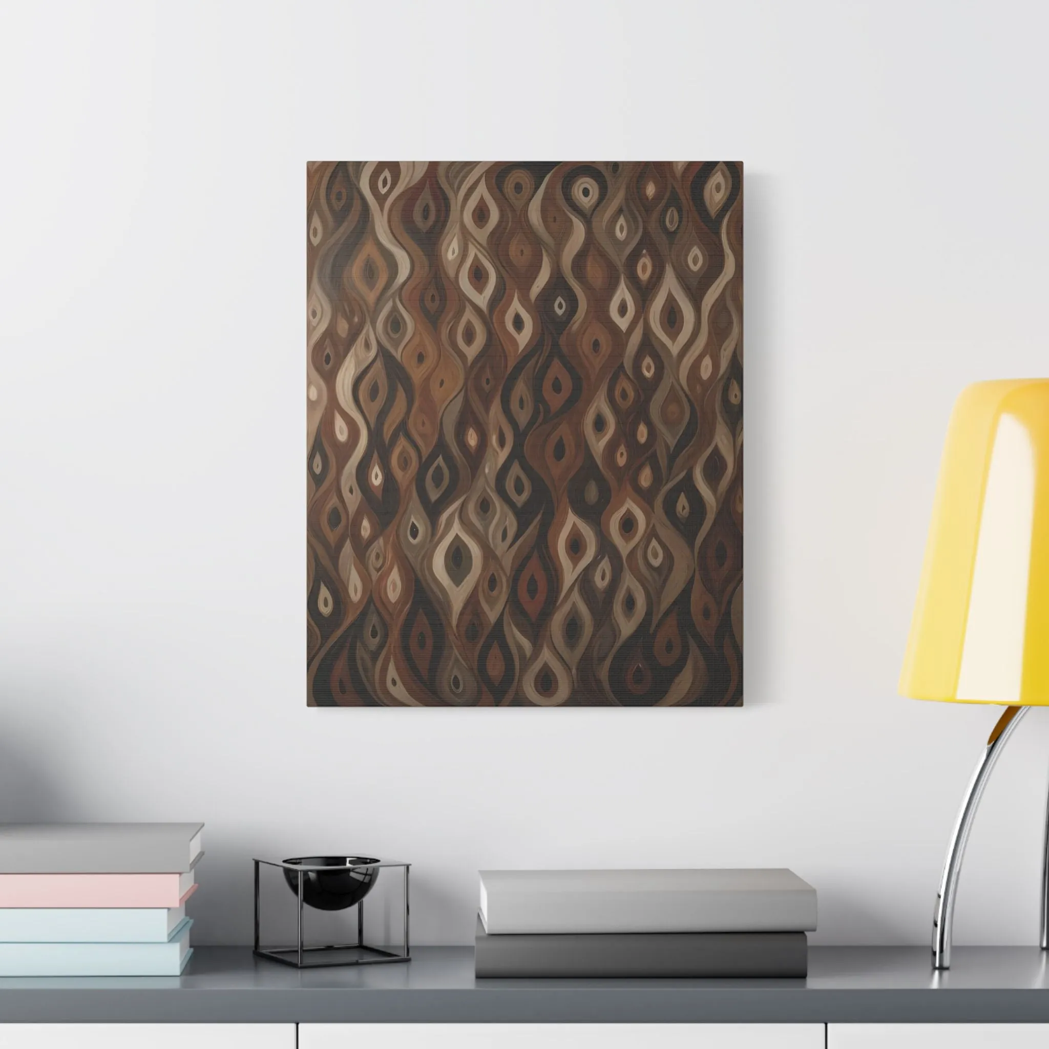 Satin Canvas Vibrant Serenity - Crafted by Artisan & Blooms