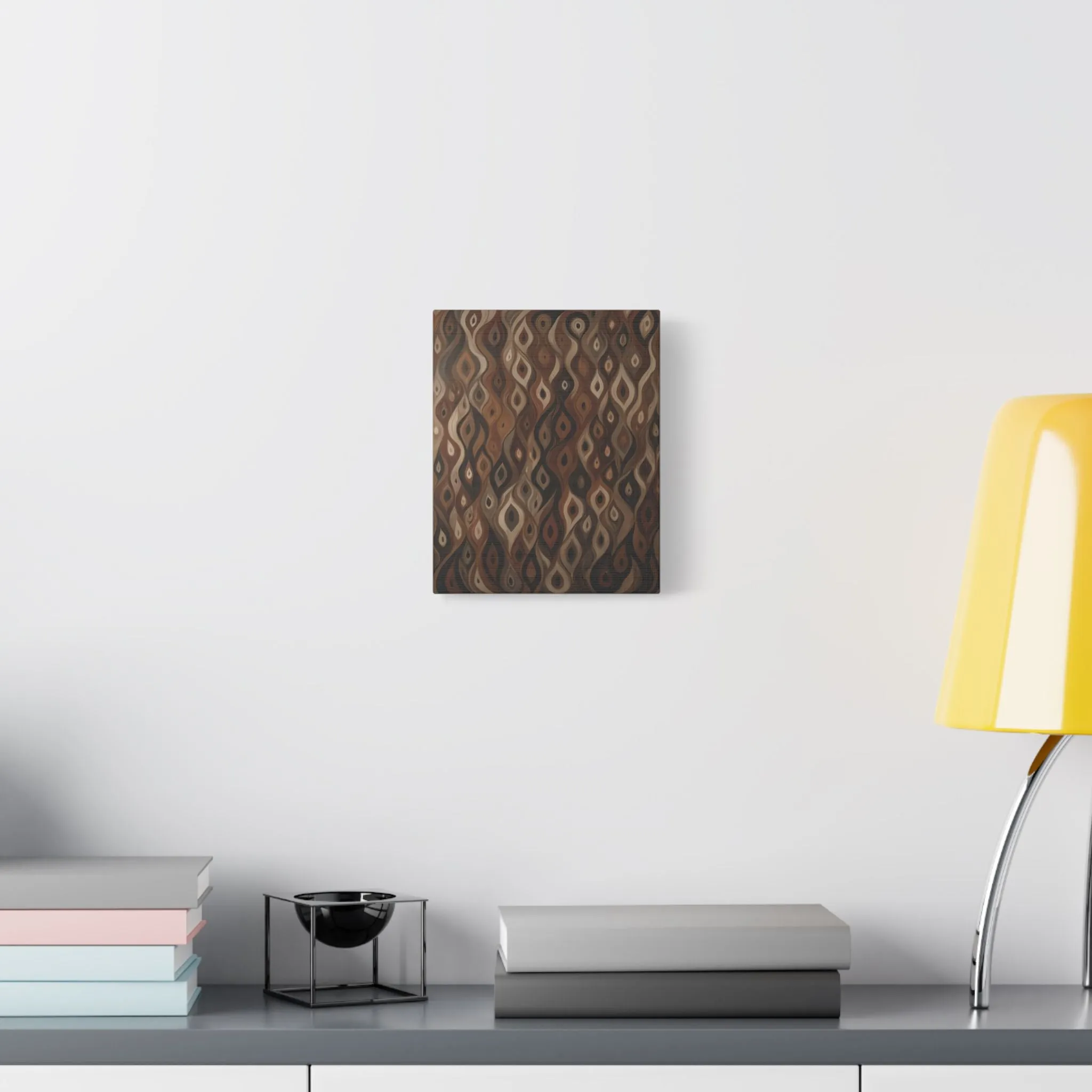 Satin Canvas Vibrant Serenity - Crafted by Artisan & Blooms