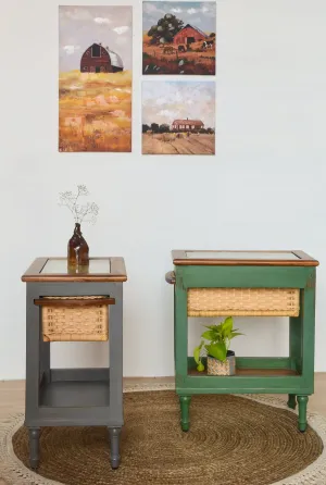 Sorren Cane Basket End Table (SHIPPING ONLY IN INDIA)