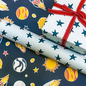 Space Collection <br> Wrapping Paper <br> <span style="font-size: 10px;">Set of 4 Sheets</span>