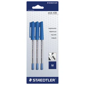 Staedtler Stick 430 Medium Blister of 3 Pcs