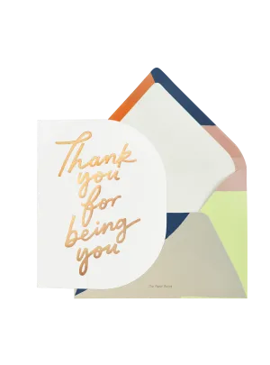 Thank You For You Card
