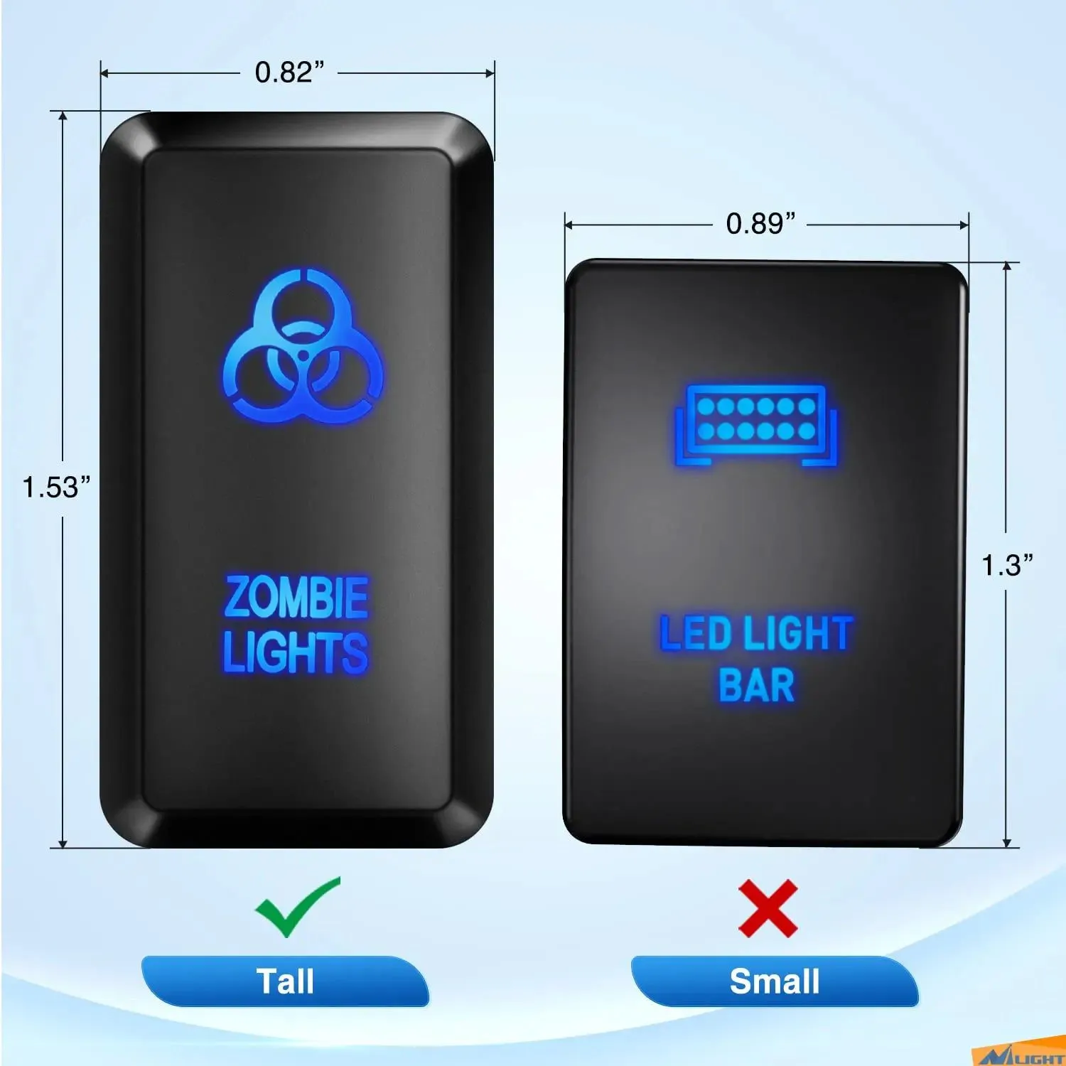 Toyota Zombie Lights Push Button ON/Off Switch
