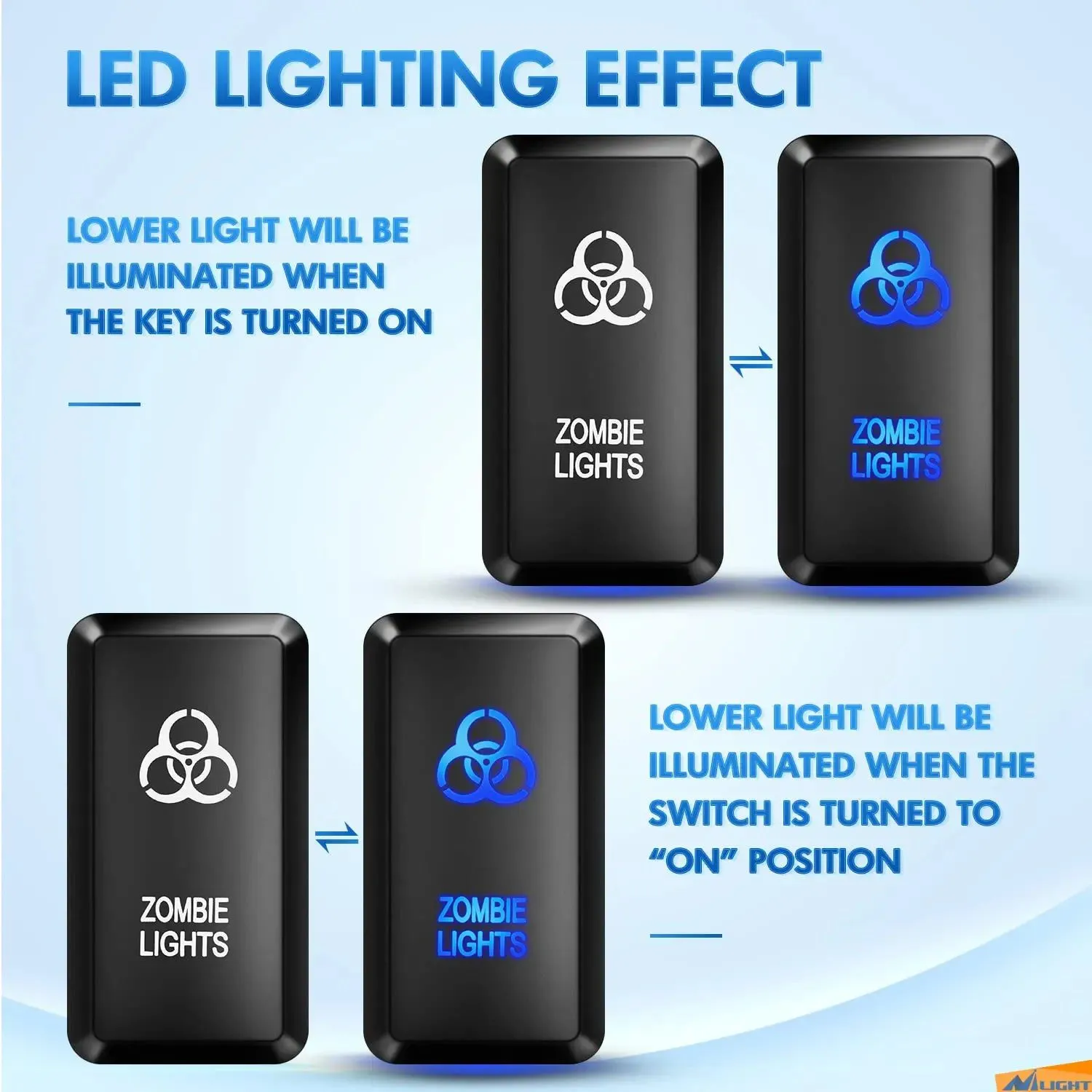 Toyota Zombie Lights Push Button ON/Off Switch