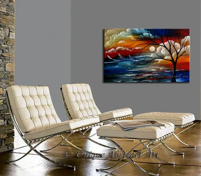 Tree Nature Landscape Paintings For Sale - Abstract Art 8