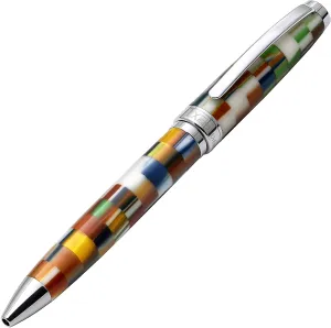 Urbanite II Acrylic & Brass Ballpoint Pen - Jazzy Multicolor