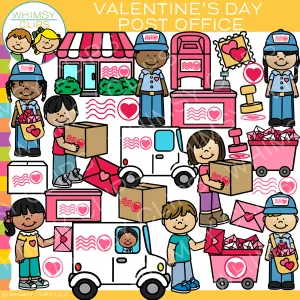 Valentine Post Office Clip Art