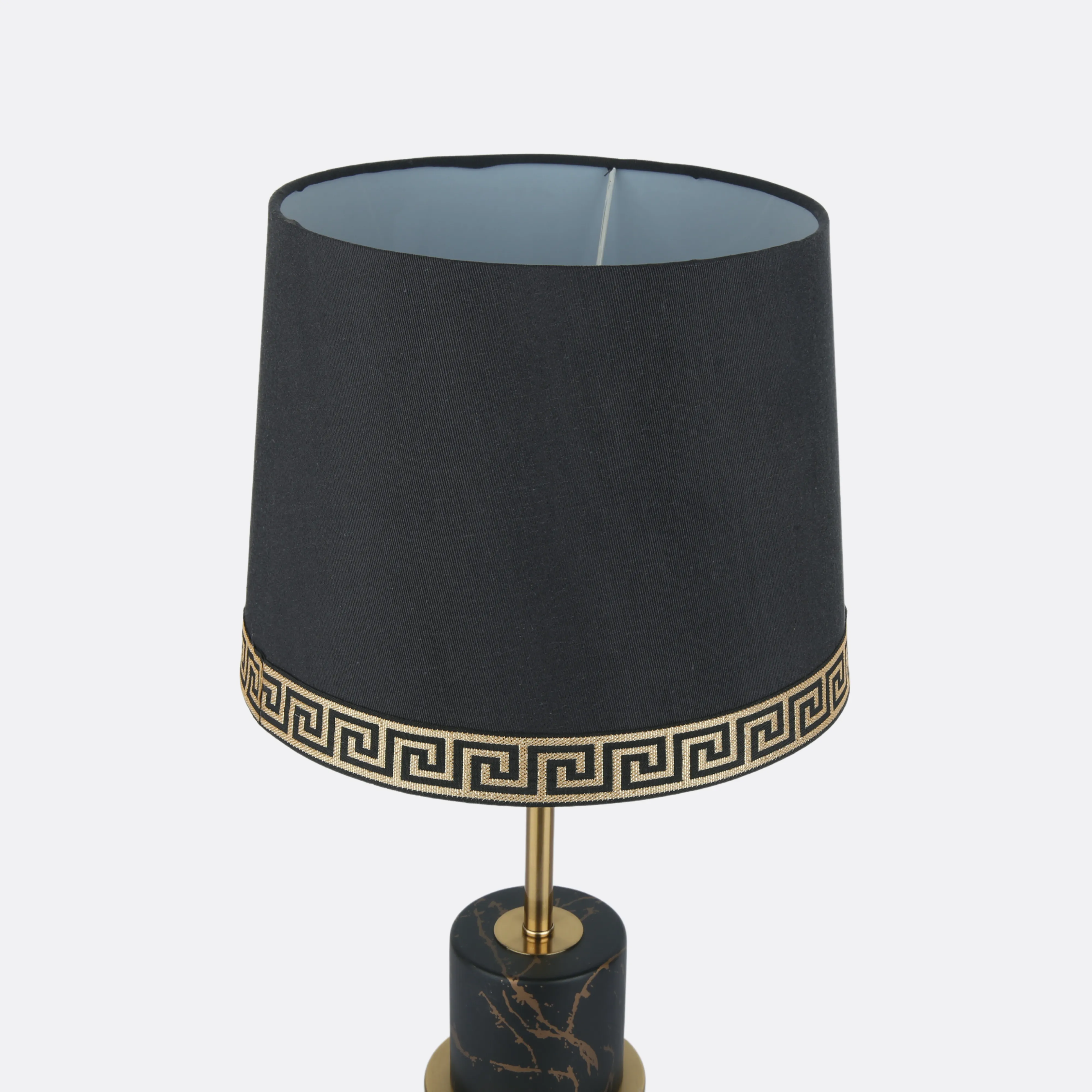 Versace Design Black Lamp Shades 12" ( Set Of 2 )
