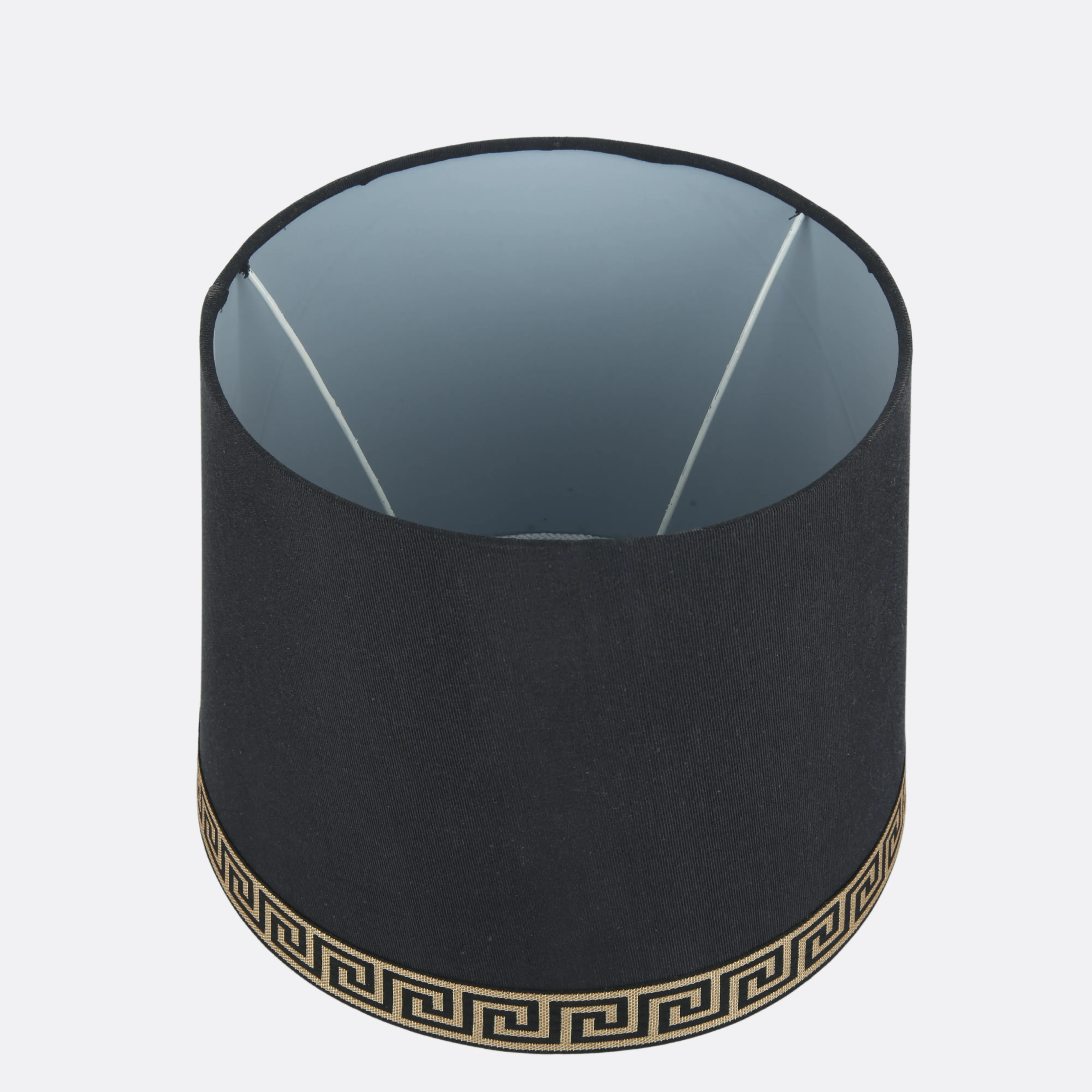 Versace Design Black Lamp Shades 12" ( Set Of 2 )