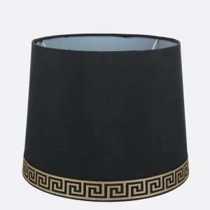 Versace Design Black Lamp Shades 12" ( Set Of 2 )