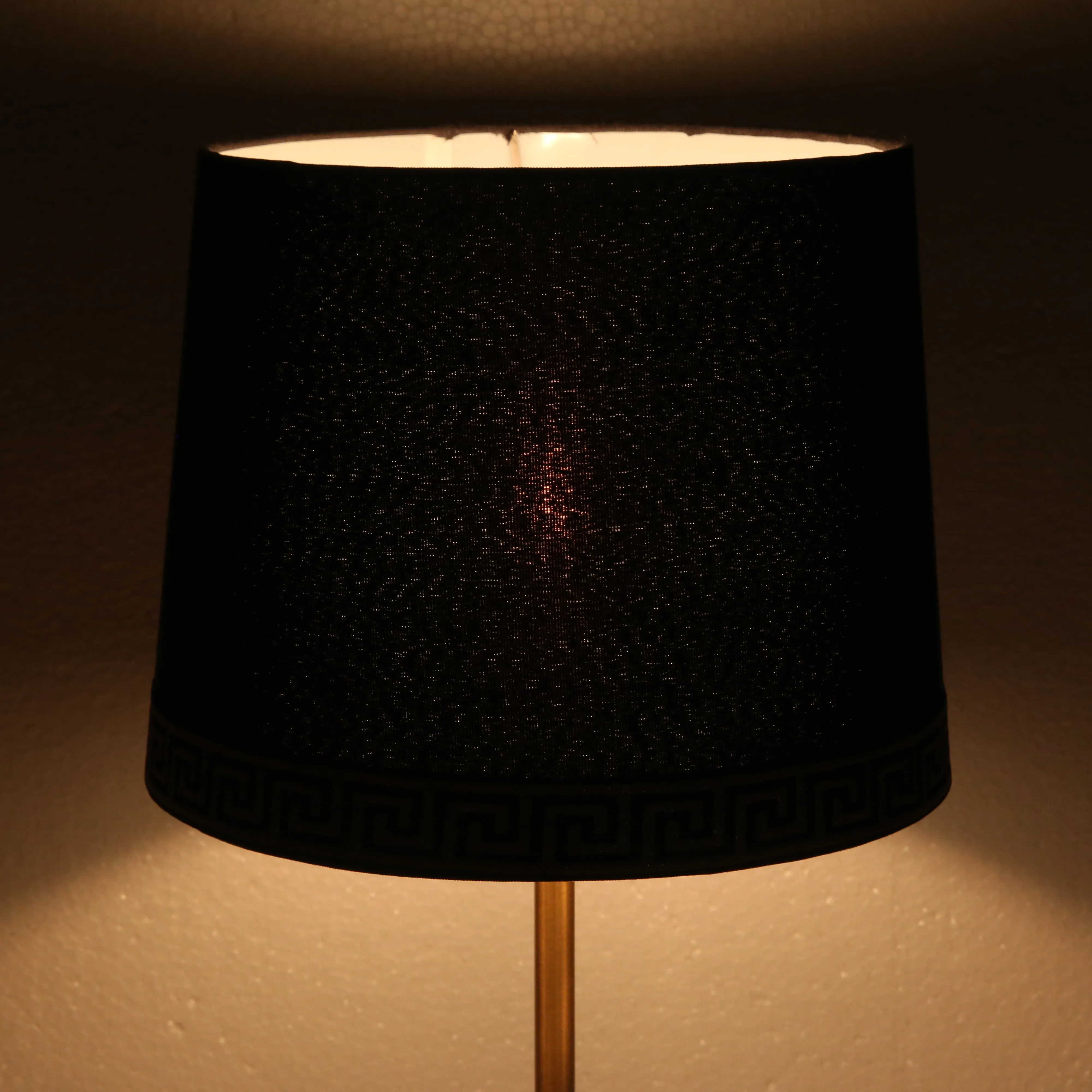 Versace Design Black Lamp Shades 12" ( Set Of 2 )