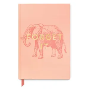 Vintage Sass Elephant Forget It Soft Touch Hardcover Bound Book