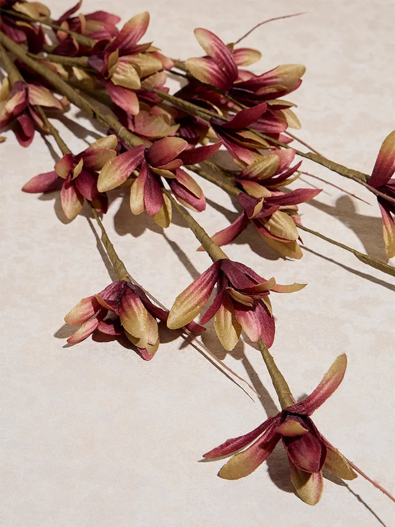 Westside Home Maroon Artificial Freesia Flower