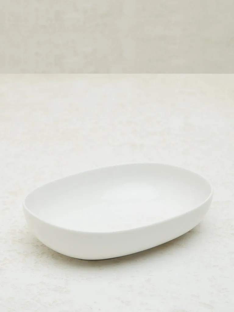 Westside Home White Rectangular Vegetable Dish