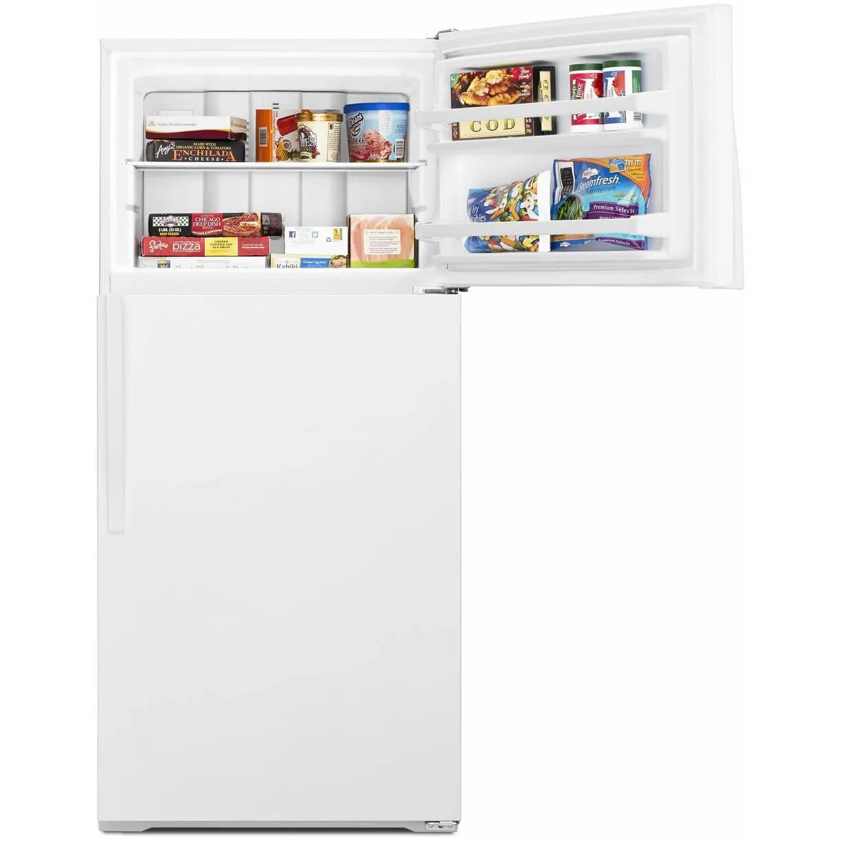 Whirlpool 28-inch, 14.3 cu. ft. Top Freezer Refrigerator WRT134TFDW