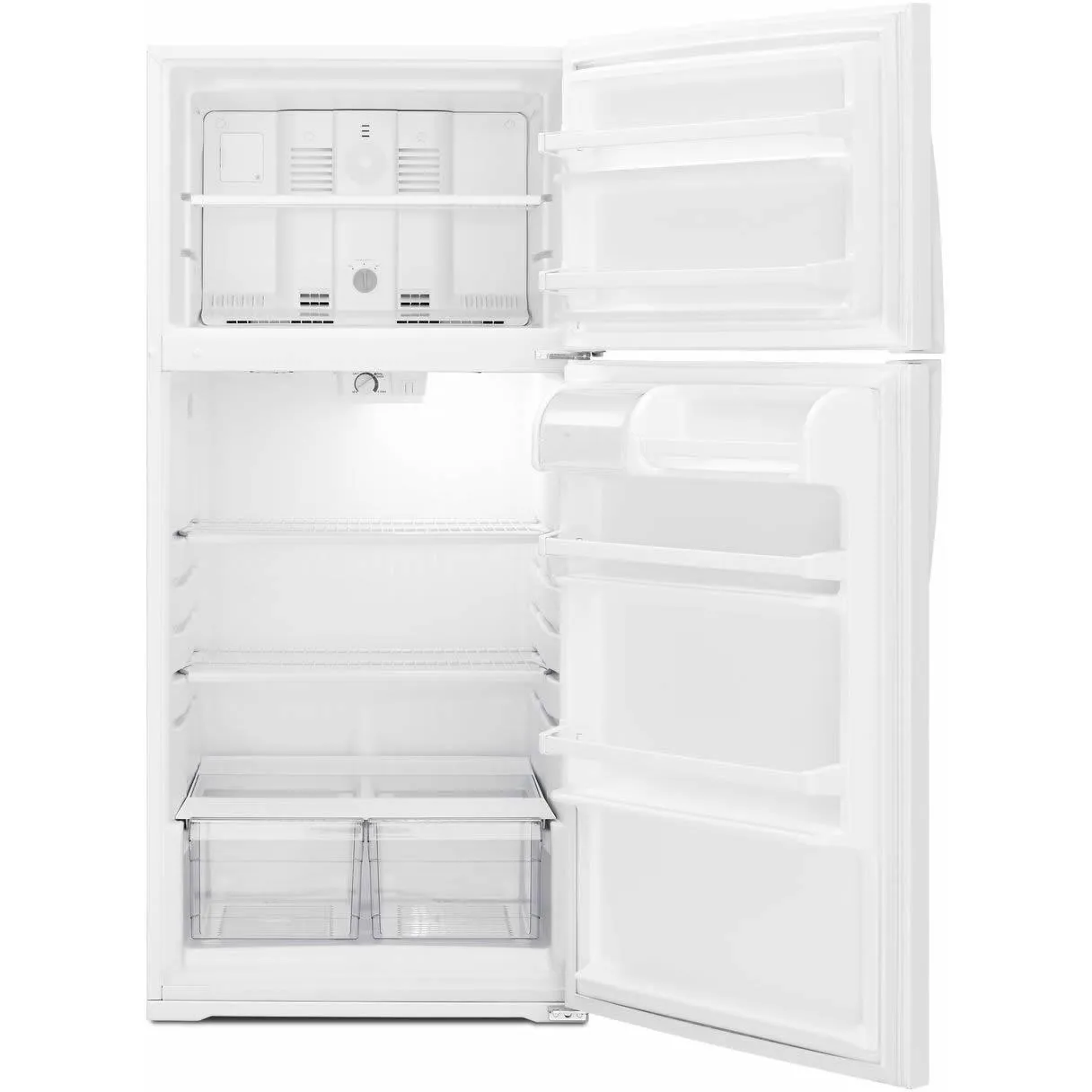 Whirlpool 28-inch, 14.3 cu. ft. Top Freezer Refrigerator WRT134TFDW