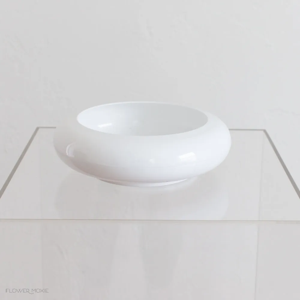 White Ming Dish Vase