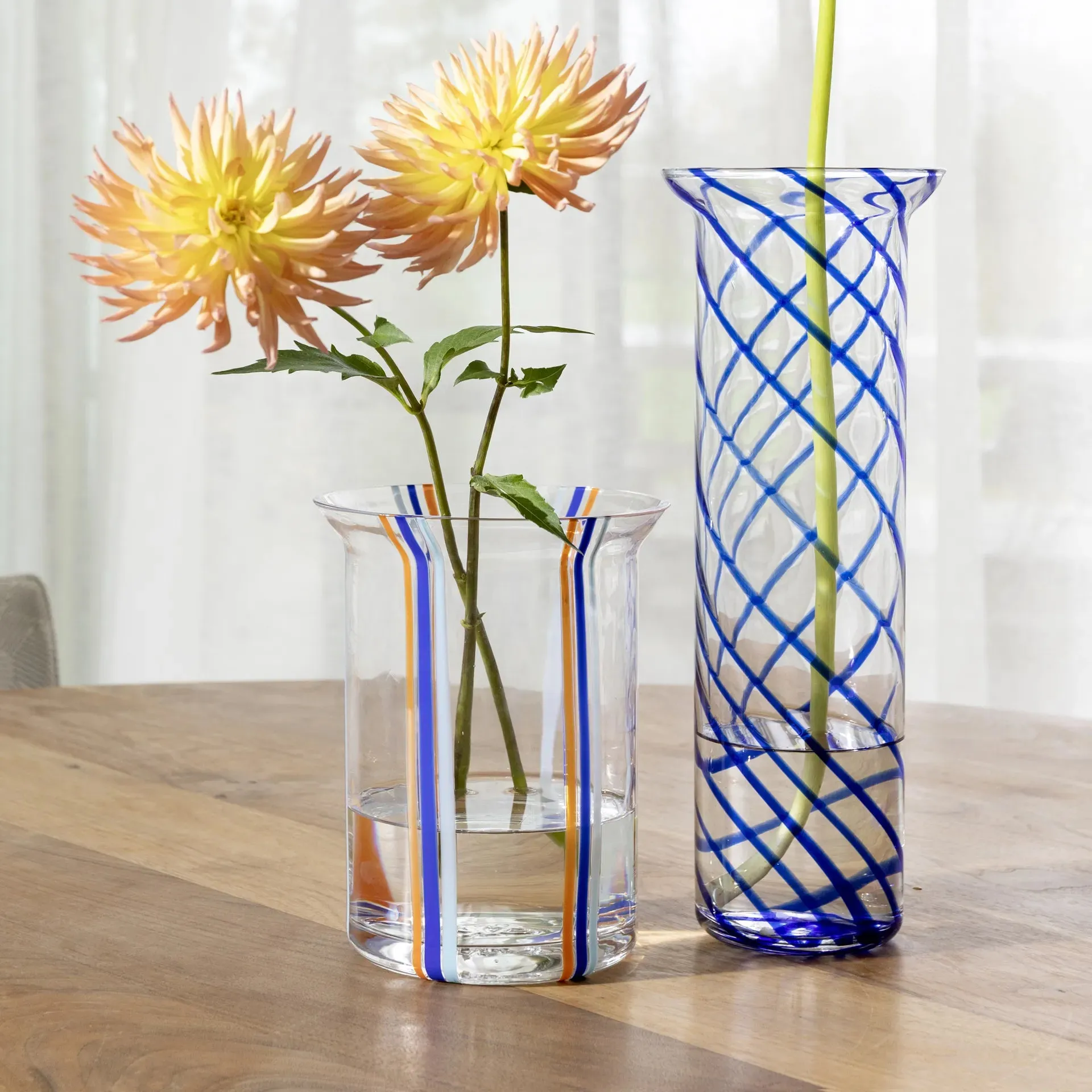 Yogu Stripe Vase (Blue)
