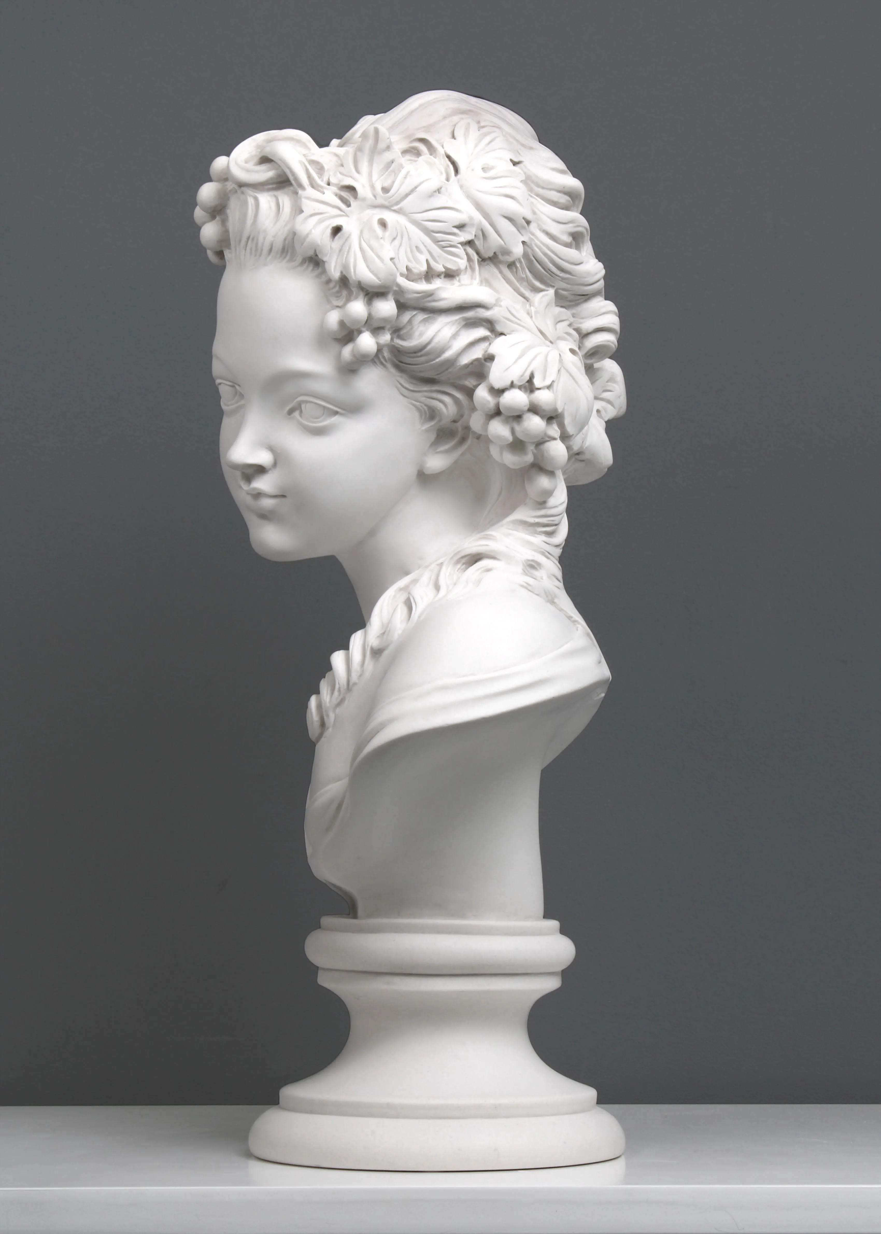 Young Lady Bust Sculpture